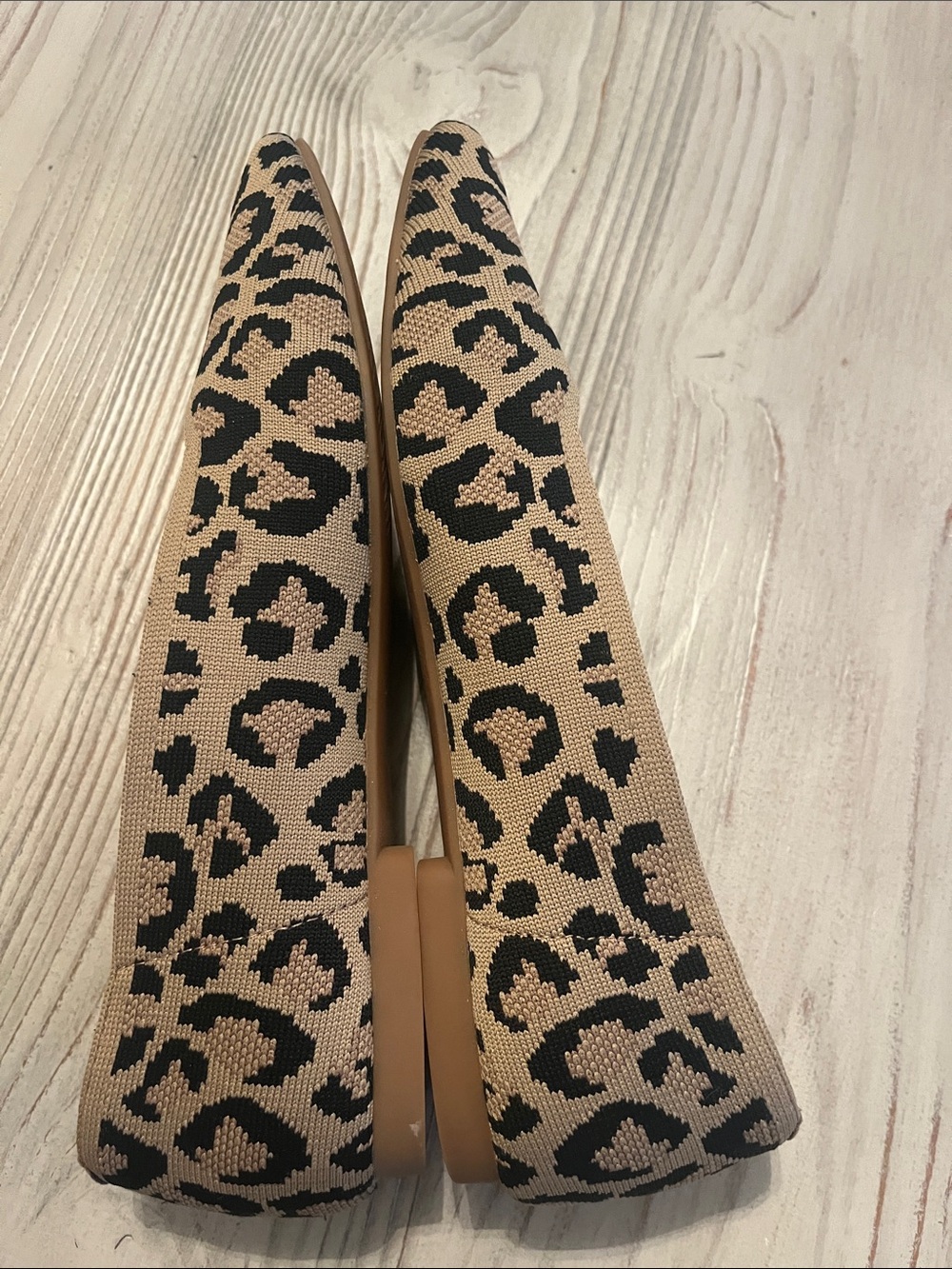 Vivaia Leopard Print Ballet Flats square toe size US 9.5 EU 40 - Picture 6 of 11